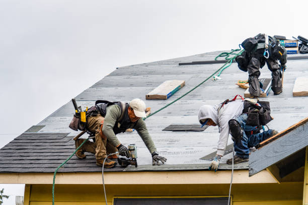 Professional Gutter Installation technician working in Donora, PA